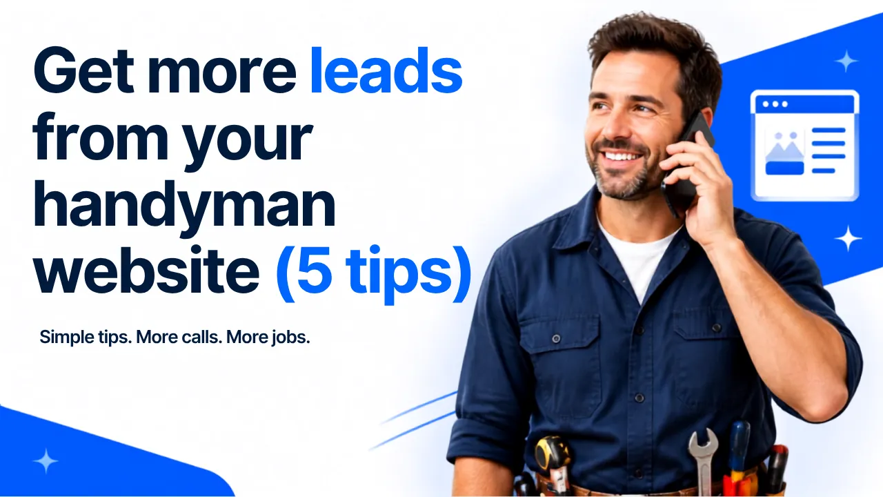 handyman taking a phone call from a new customer lead