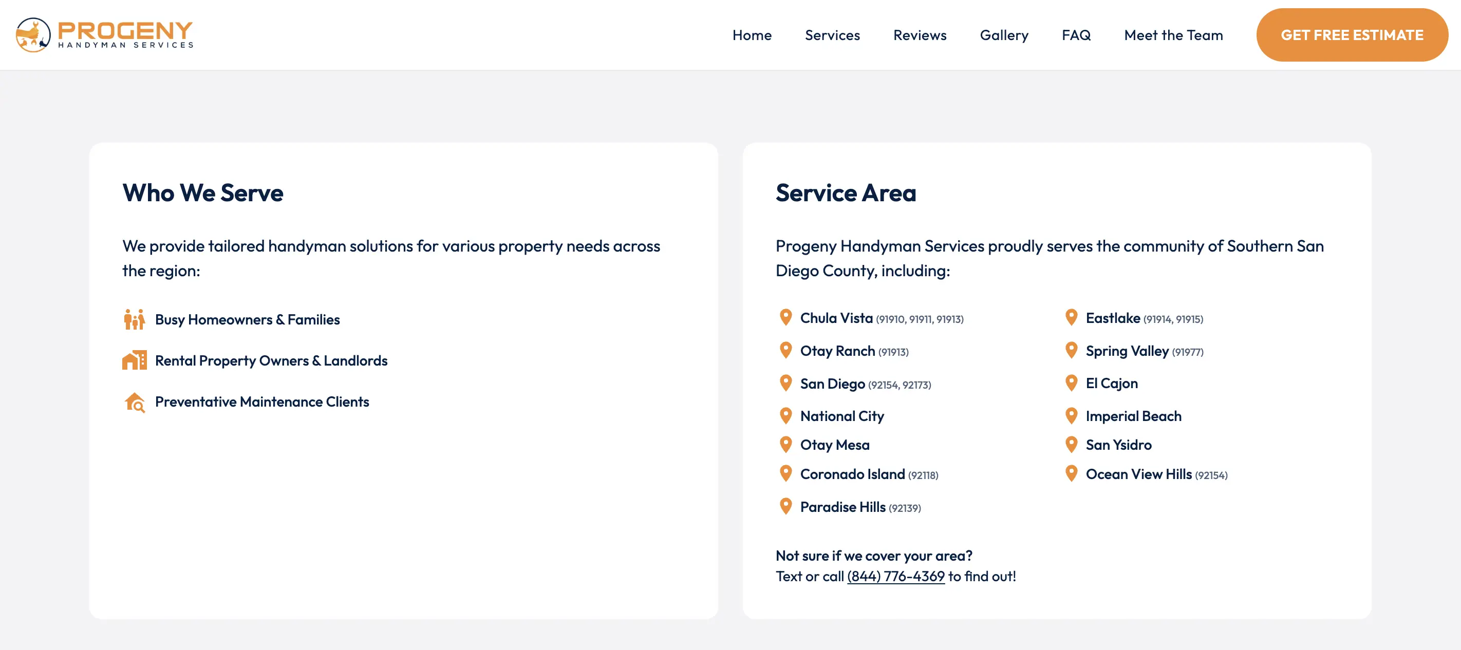 How a custom-coded handyman site structures location and service pages for local SEO